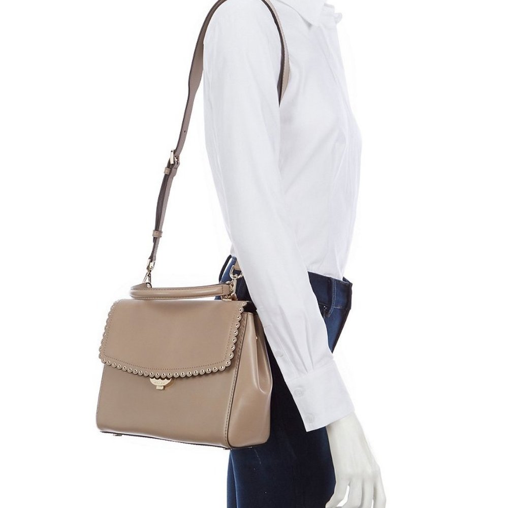 Michael Kors Ava Satchel leather Truffle color PreOwned - Picture 15 of 15